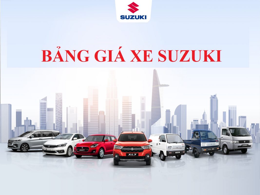 Bảng giá các dòng xe ô tô suzuki tại việt nam năm 2024